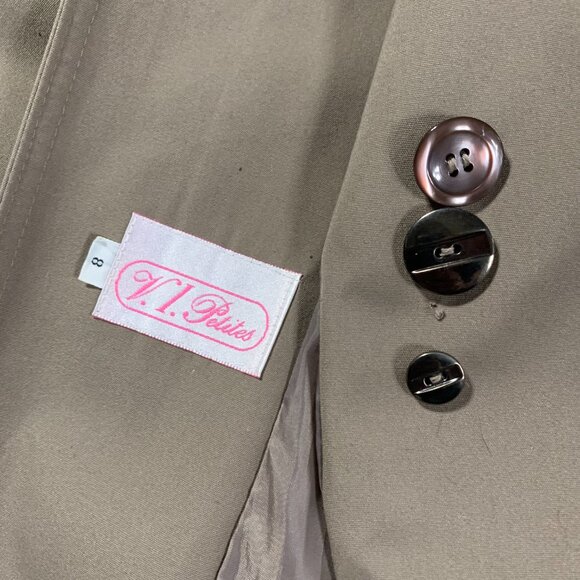 Vintage 80s 90s Khaki Long Beltless Classic Trench Coat Overcoat Raincoat - Picture 11 of 16